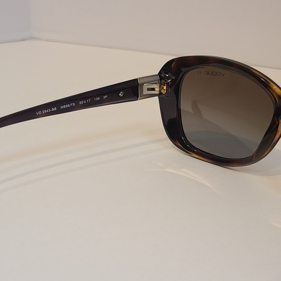Vogue black frame with jewel accent sunglasses main image 6